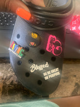 Load image into Gallery viewer, "Go Be Great On Purpose" Croc pen in Black