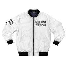 Load image into Gallery viewer, "Go Be Great On Purpose" Men's AOP Bomber Jacket