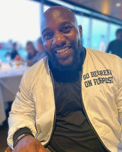 Load image into Gallery viewer, "Go Be Great On Purpose" Men's AOP Bomber Jacket