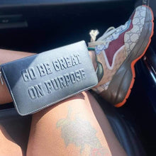 Load image into Gallery viewer, "Go Be Great On Purpose" Leather Wallet