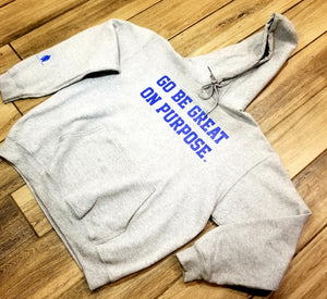 GBGOP hoodie in Gray with Blue
