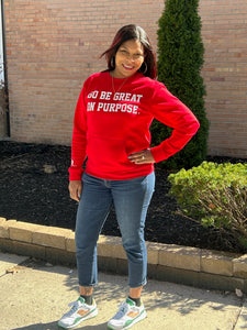 GBGOP Crewneck with pockets in front in Red