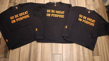 Load image into Gallery viewer, GBGOP Crewneck with pockets in front in Black with Orange
