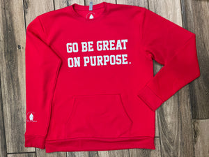 GBGOP Crewneck with pockets in front in Red