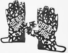Load image into Gallery viewer, &quot;Go Be Great On Purpose&quot; Football Gloves White w/Black
